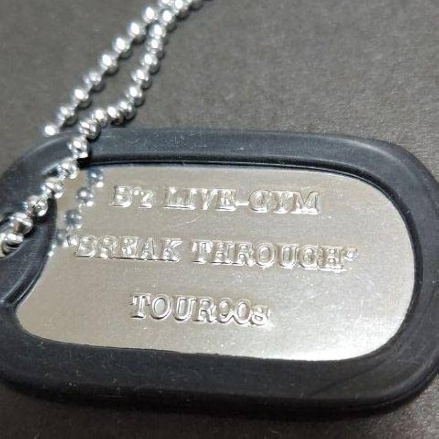 B’z　グッズ　 LIVE-GYM “BREAK THROUGH” ドッグタグ B'z グッズ LIVE-GYM “BREAK THROUGH” ドッグタグ ミュージシャン